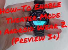 Huawei Watch Theater Mode in Android 2.0