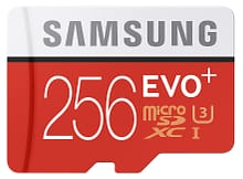 Samsung EVO 256 GB MicroSD Card
