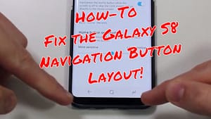 Samsung Galaxy S8 Navigation Layout