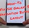 Samsung Galaxy S8 Navigation Layout